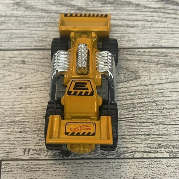 2013 Mattel Hot Wheels Speed Dozer HW City BJF58 Loose Made In Indonesia Yellow - Picture 5 of 7